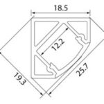 Javelin C01 AE-C01 – Corner Surface Mount LED Extrusion - Image 2
