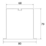 AL2-T68 Alinya2 T68 – T-Bar Mount LED Extrusion - Image 3