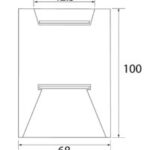 AL2-U68 Alinya2 U68 – Suspended Up/Down LED Extrusion - Image 4