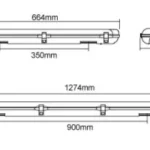 Armadillo II BLE30 – LED Weatherproof Batten - Image 2