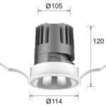 DLTR Pisces Low Glare Tiltable Downlight - Image 3