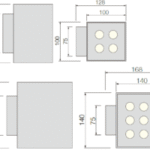 Cambourne WL31 – Modern Wall Mounted Cube Light - Image 3